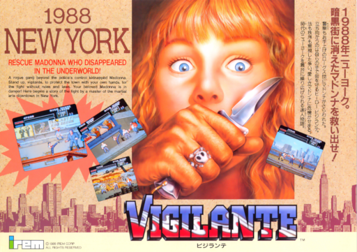 Vigilante (World, Rev E) Arcade Game Cover